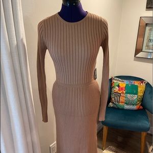 New with tags tan Sweater Dress!